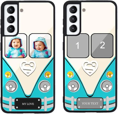 Miniatura 454 de Funda de teléfono personalizada para Samsung Galaxy S22+ / S22 Plus 5G, funda de TPU suave de vidrio templado antiarañazos personalizada con foto
