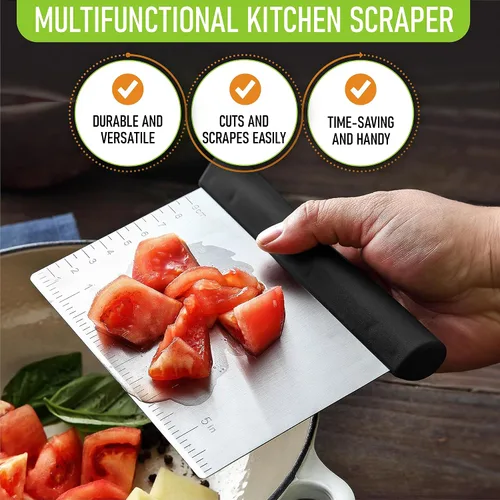 Miniatura 7 de Spring Chef Professional XL - Juego de rallador de caja y raspador de banco, color negro