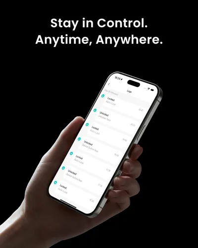 Miniatura 14 de Smart Lock Ultra con teclado, cerradura de puerta de huellas dactilares, control remoto de aplicación, cerrojo de teclado WiFi integrado, desbloqueo