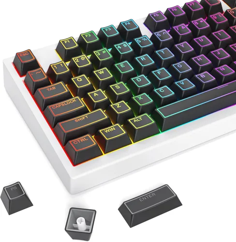 Miniatura 11 de GTSP 61 Teclas 60 Por Ciento, Teclas Ducky One 2 Mini para Teclado Mecánico Perfil OEM RGB PBT Set de Teclas con Extractor de Teclas para Cherry MX