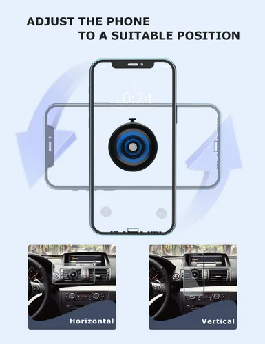Miniatura 6 de PHOCAR Soporte de teléfono para automóvil al vacío, soporte para teléfono con ventilación de aire, absorción automática de vacío, sin necesidad