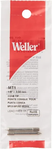 Miniatura 2 de Weller MT1 - Punta cónica de 0.031"/0.8 mm para hierros serie SP23/SP25, color negro