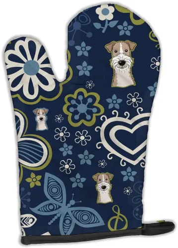 Miniatura 80 de Caroline's Treasures BB4020OVMT Dog House Collection Border Collie - Guante de horno grueso resistente al calor para sartenes calientes y horno