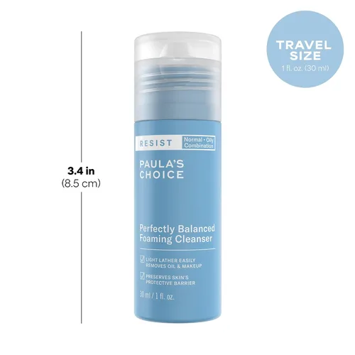 Miniatura 3 de Paula's Choice RESIST Perfectly Balanced Foaming Facial Cleanser, Face Cleanser with Hyaluronic Acid & Aloe, Anti-Aging Face Wash, Large Pores &