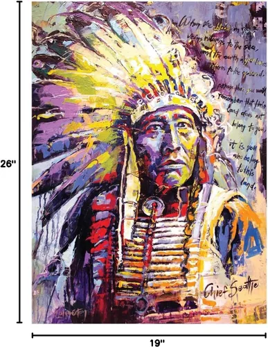 Miniatura 5 de Anatolian Puzzle - Chief Seattle, rompecabezas de 1000 piezas, #1104