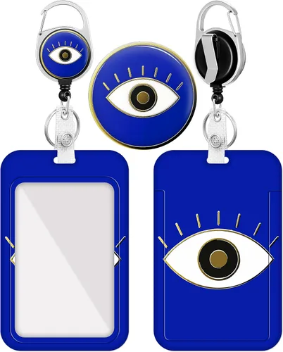 Miniatura 15 de Portatarrete de insignia Plifal con carrete retráctil, lindo y divertido clip de insignia con nombre para identificación, etiqueta de trabajo, clip