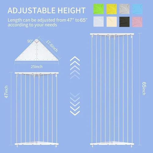 Miniatura 2 de Red de almacenamiento de animales de peluche de esquina – Soporte para animales de peluche con luces – Organizador de felpa colgante hamaca de Azul