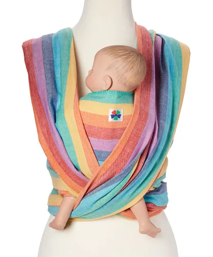 Miniatura 11 de Hip Baby Wrap Portabebés tejido para bebés y niños pequeños, perfecto para baby shower, eslinga, uso y cubierta de lactancia (medianoche)