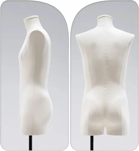 Miniatura 2 de Forma de vestido masculino, maniquí de altura ajustable para hombre, cuerpo completo con abdominales, maniquíes de hombre, torso con soporte, sin