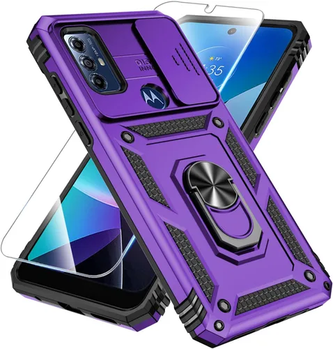 Miniatura 13 de SunStory Funda compatible con Motorola Moto G Play 2023, Moto G Pure, funda Moto G Power 2022 con protector de pantalla HD, cubierta de cámara