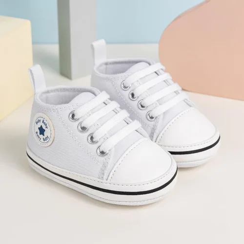 Miniatura 95 de KIDSUN zapatos deportivos altos hasta el tobillo para bebés, niños y niñas con suela antideslizante, suaves, para recién nacidos, zapatos