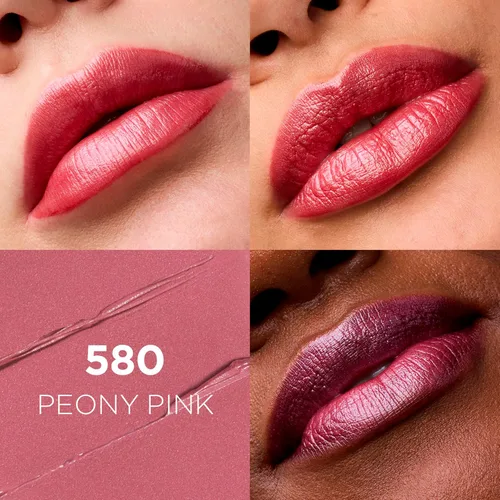 Miniatura 2 de L'Oreal Paris - Lápiz labial Colour Riche Original, cremoso e hidratante, satinado con aceite de argán y vitamina E, Peony Pink, 1 unidad Rosa