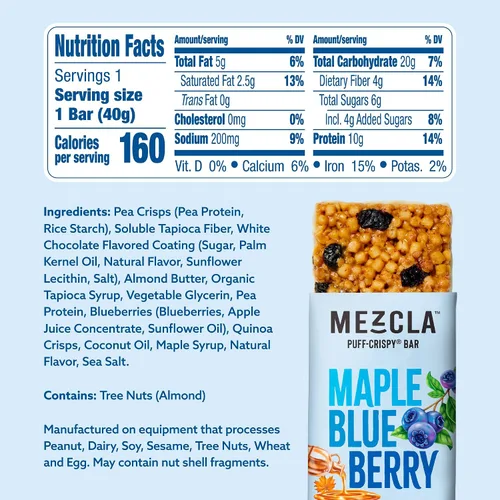 Miniatura 2 de Barras de proteína crujientes Mezcla, barras de proteína veganas y sin gluten, 10g de proteína, alternativa a los bocados de arroz crujientes