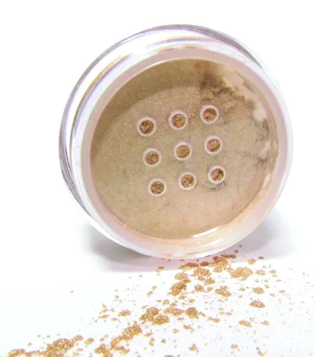 Miniatura 25 de Pure Ziva Adobe Glaze - Pigmento de polvo suelto de sombra de ojos en color bronce cobrizo, color rojo claro, rosa, maceta de polvo mineral con una