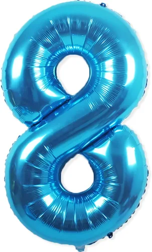 Miniatura 15 de Globos gigantes de papel aluminio azul del número 20 de 40 pulgadas, globos gigantes de helio número 20 para niños y niñas, decoraciones de azul
