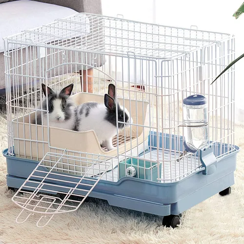 Miniatura 7 de BWOGUE - Caja de arena grande para conejos, orinal de entrenamiento con esquina y cajón, bandeja para mascotas más grande para cobayas adultas