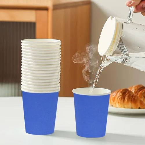 Miniatura 8 de Yes!Fresh Hot Party - Vasos de papel, 8 onzas, 50 unidades, varios colores (azul)