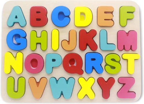 Miniatura 2 de You&Xi - Rompecabezas de madera para niños de 3 a 4 años de edad, rompecabezas preescolares de aprendizaje del alfabeto..