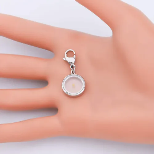 Miniatura 3 de BEKECH Faith - Abalorio de semillas de mostaza con cierre de clip para hombres religiosos y mujeres