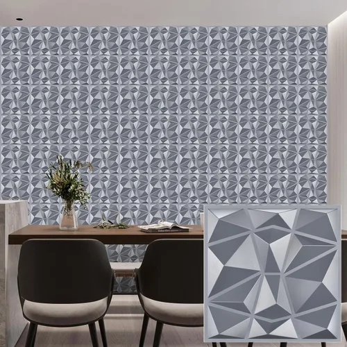 Miniatura 22 de Heikki Paquete de 30 Paneles de Pared 3D para Decoración de Pared Interior, Paneles de Pared con Textura de Flores de PVC para Sala de Estar