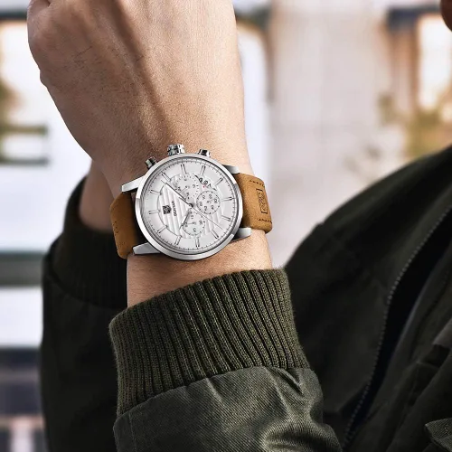 Miniatura 4 de BENYAR - Reloj de cuarzo impermeable con cronógrafo de cuarzo para hombre y negocios, Cronógrafo, movimiento de cuarzo