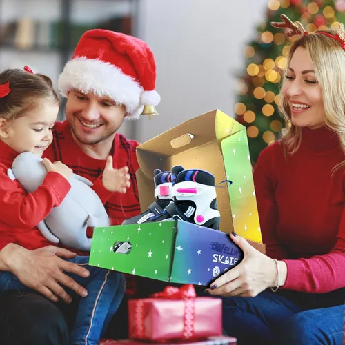 Miniatura 6 de Patines en línea para niños y niñas de 6 a 12 años, patines ajustables para principiantes con ruedas iluminadas para niños, jóvenes y adolescentes