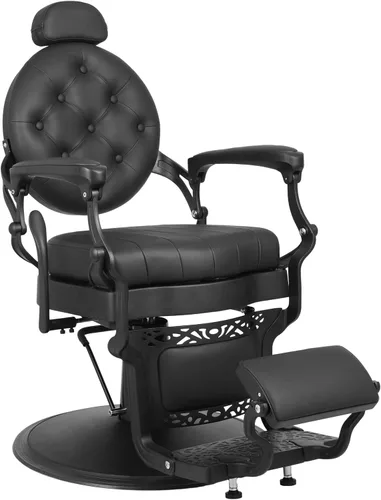 Miniatura 9 de Artist hand Silla de peluquero retro Sillas de peluquería de alta resistencia Silla de salón vintage Silla reclinable hidráulica Silla reclinable