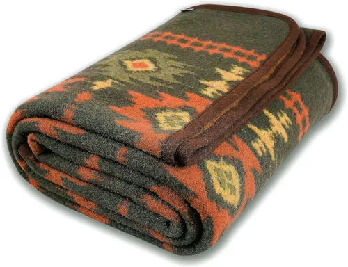 Miniatura 13 de ACUSHLA Manta de mezcla de lana merina, suave, cálida, gruesa, lavable, para cama, sofá, campamento al aire libre, viajes, automóvil, para todo tipo