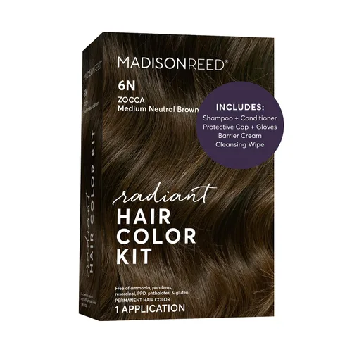 Miniatura 55 de Madison Reed - Kit de color de cabello radiante, tinte permanente para el cabello, 100 % cobertura de canas, sin amoníaco, castaño Catania 5NGM