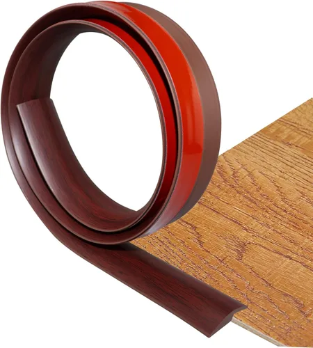 Miniatura 27 de Tira de transición de suelo autoadhesiva para alfombras y pisos, tira de borde de PVC para transición de umbral adecuada para umbral de altura Negro