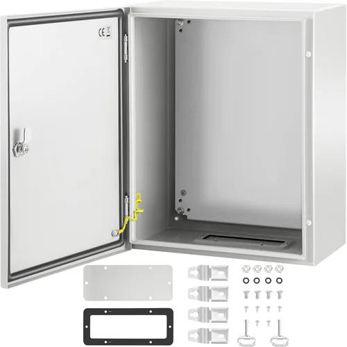 Miniatura 23 de VEVOR NEMA - Caja de acero de 16 x 16 x 6'', caja eléctrica de acero NEMA 4X, IP66 impermeable y a prueba de polvo, caja de conexiones eléctricas