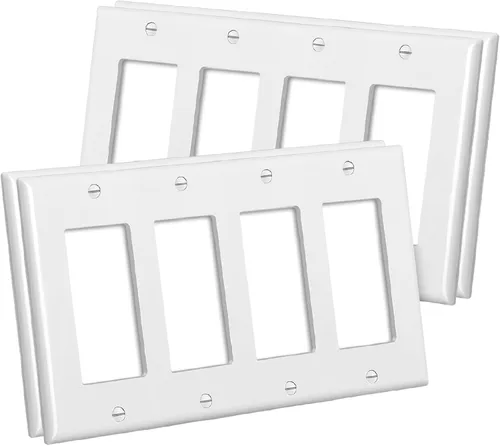 Miniatura 9 de CML Placas Decorativas de Pared, Paquete de 50 Cubiertas para Receptáculos de Toma de Corriente, Placas de Interruptor de 1-Gang, Tamaño Estándar
