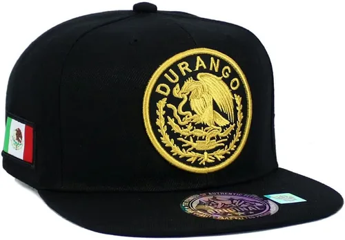 Gorra de béisbol bordada con logotipo federal del estado de México, gorra de béisbol con visera plana