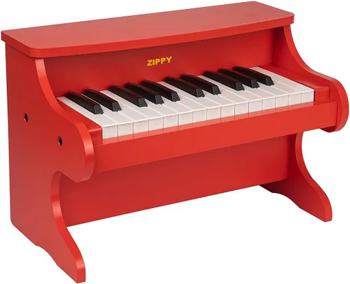 Miniatura 7 de Teclado de Piano para Niños ZIPPY, Piano Digital de 25 Teclas para Niños, Mini Instrumento Educativo Musical de Juguete, Juguete de Madera para Negro