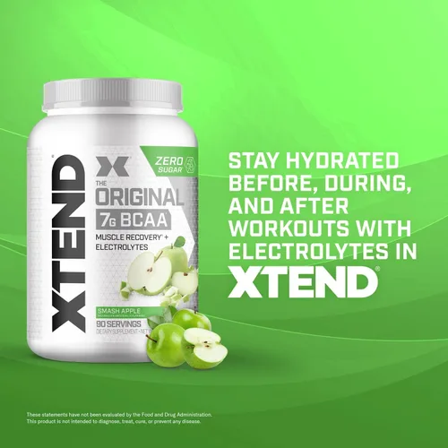 Miniatura 6 de Scivation Xtend XTEND Polvo Original BCAA 7 g de BCAA y 2.5 g de L-Glutamina, Bebida de Recuperación Muscular Sin Azúcar con Aminoácidos