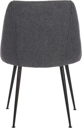 Miniatura 5 de SAFAVIEH Couture Home Collection Foster SFV4508E - Silla tapizada para sala de estar, comedor y comedor (color azul marino/negro)