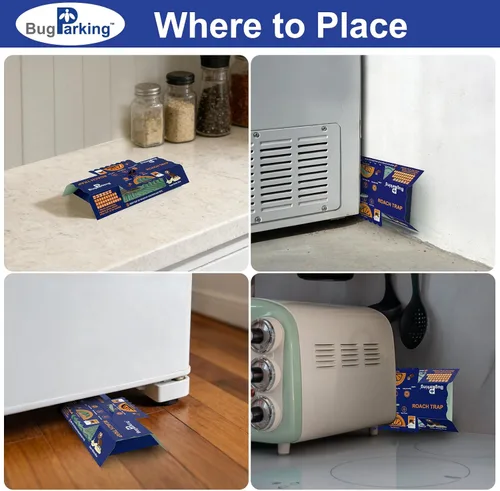 Miniatura 7 de Trampas para cucarachas para interiores, trampas de pegamento adhesivo para cucarachas, trampas para cucarachas, trampas para interiores y casas