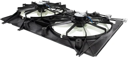 Miniatura 6 de TRQ Conjunto de ventilador de refrigeración dual del radiador compatible con Toyota Highlander 2008-2013 TO3115155