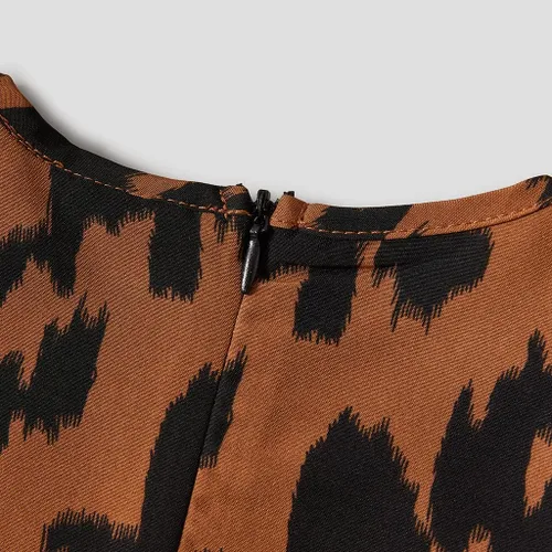 Miniatura 5 de Vestidos a juego para mamá y yo, vestido bohemio con volantes, estampado floral, manga larga, casual, otoño, invierno, mamá, hija, trajes a juego