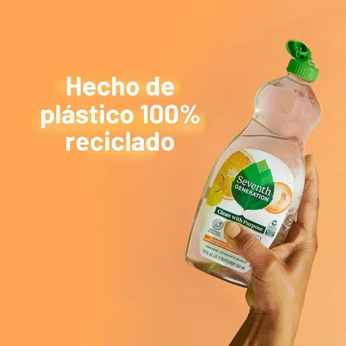 Miniatura 8 de Seventh Generation - Recarga de lavado de manos y platos, Hierba de limón y clementina, paquete de 3 x 50 onzas