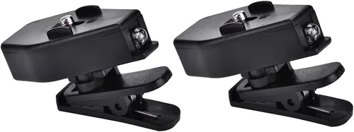 Miniatura 2 de Yoidesu 1 par de luces LED con clip para gafas, linterna para anteojos, mini libro, para pesca nocturna, lectura, mantenimiento