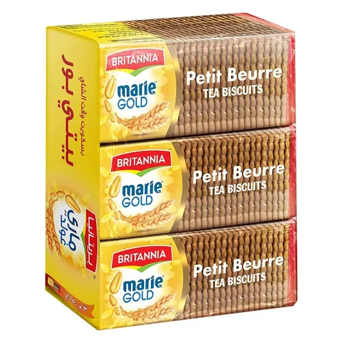 Miniatura 12 de Britannia Marie Gold Cookies 21.16 oz (600g) – Bocadillo crujiente de té – Deliciosas galletas de comestibles (paquete de 2)