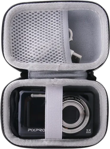 Funda para cámara para niños KODAK PIXPRO C1/FZ55/FZ45/FZ43 Cámara digital con zoom amigable para niños con y más marcas para niños (negro)