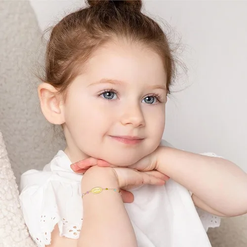 Miniatura 2 de Pulsera de cruz católica de la Virgen María para niñas y mujeres, pulsera de cuentas de rosario, primera comunión, confirmación, bautismo, madrina