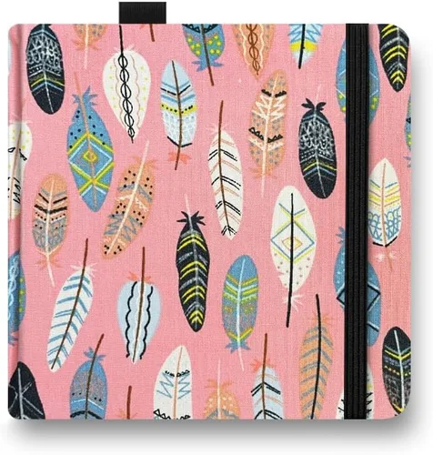 Miniatura 15 de 5x5 Prácticos Cuadernos de Bocetos de Acuarela de Tela de Mano Hechos a Mano con Tapa Dura de Tela de Costura de Viaje Papel de Acuarela Bola de ojo