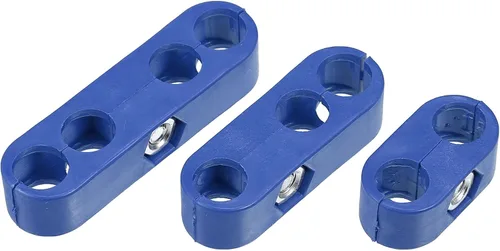Miniatura 5 de X AUTOHAUX 2 Unidades 0.276 in-0.315 in Motor de coche Bujía Separador de Alambre Telares Divisor Organizador Abrazadera Plástico Azul