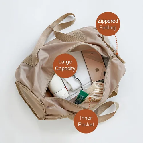 Miniatura 4 de Pequeña bolsa de gimnasio, bolsa deportiva impermeable para mujeres, mini bolsa de lona portátil para hombres, bolsa de entrenamiento plegable