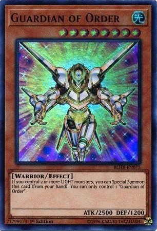 Yu-Gi-Oh! - Guardian of Order - BLHR-EN075 - Ultra Raro - 1ª Edición - Battles of Legend: Hero's Revenge