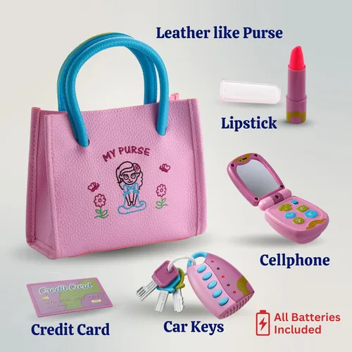 Miniatura 2 de Dress-Up-America Bolso para Niños Pequeños - Bolso de Juego de Simulación para Niños - Juguetes de Juego de Simulación para Niñas Pequeñas Edades
