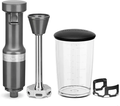 Miniatura 4 de KitchenAid Batidora de mano con cable de velocidad variable - KHBV53, gris carbón mate, batidora de mano de 8 pulgadas y 6 velocidades con batidores
